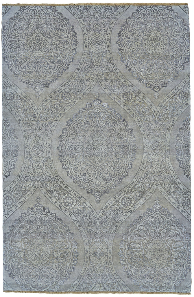 Feizy Amalfi 7075F Taupe/Silver Area Rug main image