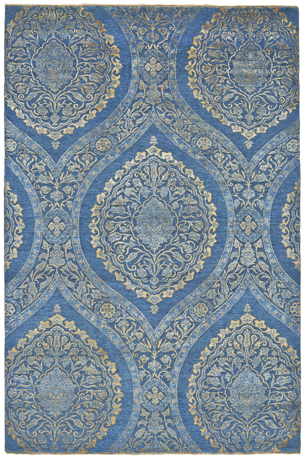 Feizy Amalfi 7075F Blue/Gold Area Rug