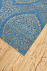 Feizy Amalfi 7075F Blue/Gold Area Rug Corner Image