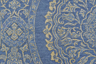 Feizy Amalfi 7075F Blue/Gold Area Rug Detail Image