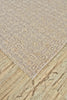 Feizy Khitan II 7239F Tan/Taupe/Ivory Area Rug Corner Image