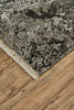 Havila Fine Rugs Mott R1050 Black/Taupe/Ivory Area Rug Corner Image