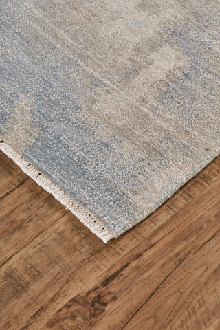 Feizy Colworth 6066L Tan/Blue/Brown Area Rug Corner Image