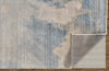 Feizy Colworth 6066L Tan/Blue/Brown Area Rug Corner Image with Rug Pad