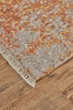 Havila Fine Rugs Hymn R1054 Orange/Gray Area Rug Corner Image