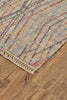 Havila Fine Rugs Hymn R1057 Gray/Red/Yellow Area Rug Corner Image