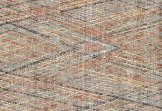 Havila Fine Rugs Hymn R1057 Gray/Red/Yellow Area Rug Detail Image
