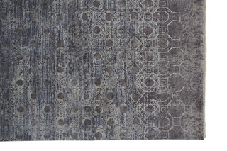 Havila Fine Rugs Hymn H1948 Blue/Gray/Taupe Area Rug Oval Corner Image