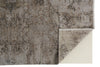 Havila Fine Rugs Hymn H1950 Brown/Tan/Gray Area Rug Corner Image with Rug Pad