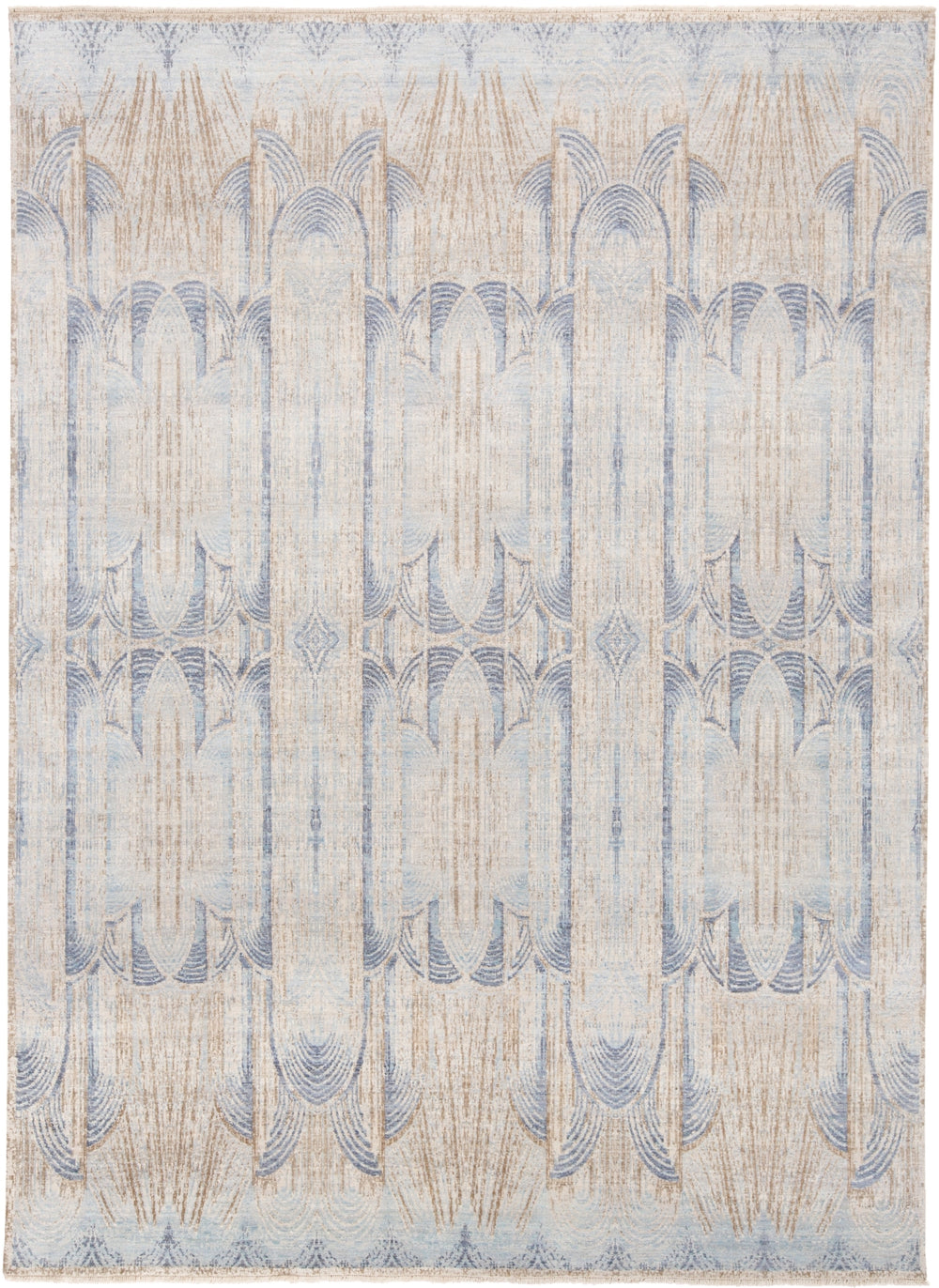 Feizy Lyra 6493F Blue/Tan/Brown Area Rug