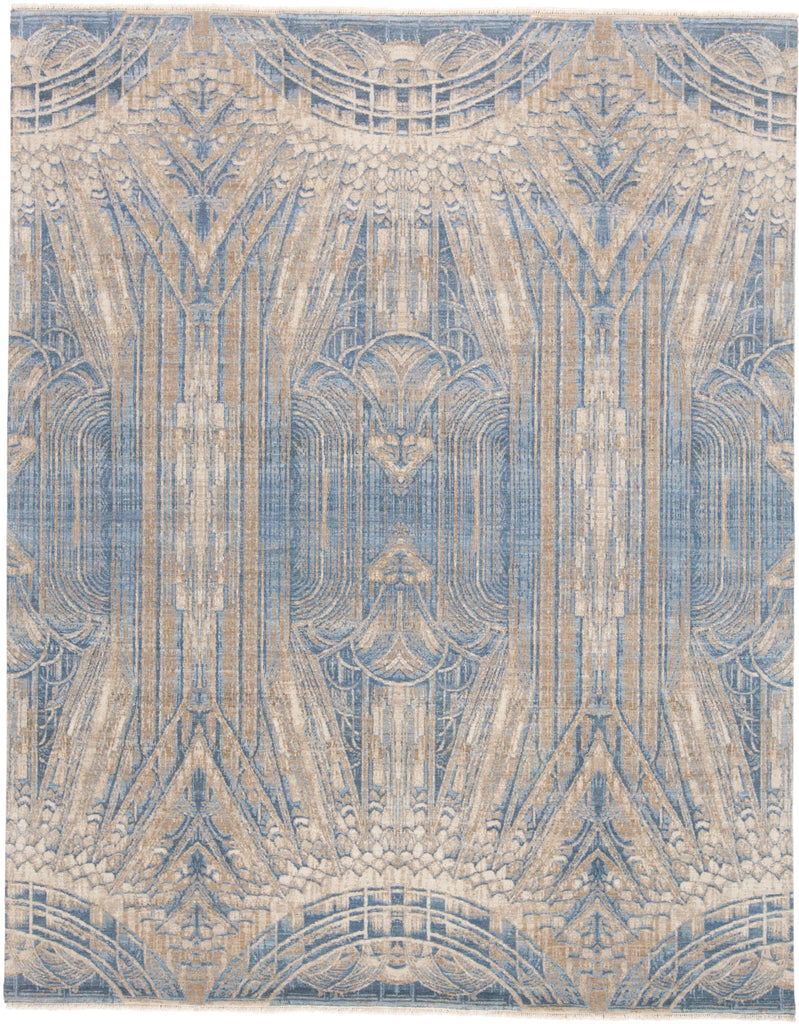 Feizy Lyra 6552F Ivory/Blue Area Rug main image