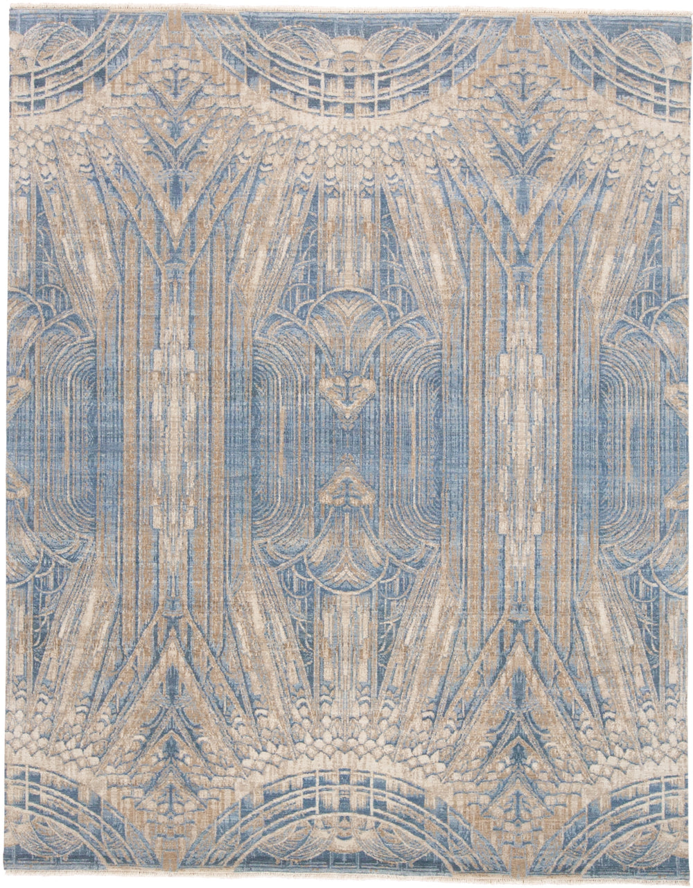 Feizy Lyra 6552F Ivory/Blue Area Rug