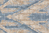 Feizy Lyra 6552F Ivory/Blue Area Rug Detail Image