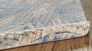 Feizy Lyra 6552F Ivory/Blue Area Rug Rolled Image