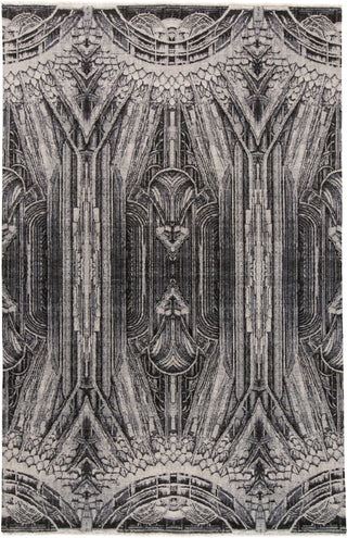 Feizy Lyra 6552F Gray/Ivory/Black Area Rug main image