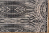 Feizy Lyra 6552F Gray/Ivory/Black Area Rug Oval Corner Image