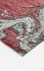 Havila Fine Rugs Garnet H1877 Gray/Red/Ivory Area Rug Corner Image