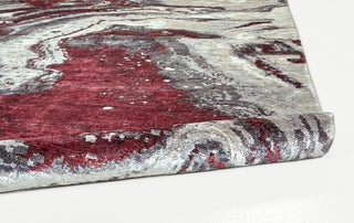 Havila Fine Rugs Garnet H1877 Gray/Red/Ivory Area Rug Rolled Image