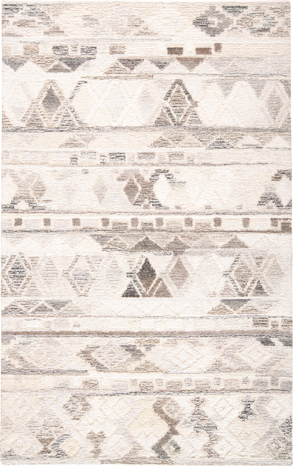 Feizy - Asher Industrial Geometric, Taupe/Gray/Ivory, 2' x 3