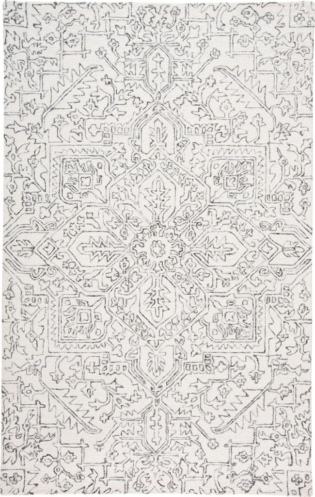 Feizy Belfort 8778F Ivory/Gray Area Rug