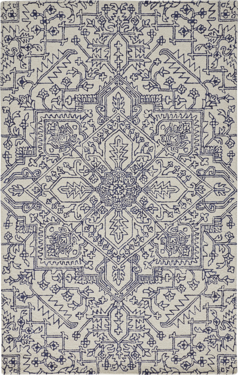 Lengthwise Detailed Rug Style Feizy Belfort 8668F Ivory/Gray Area Rug – Incredible Rugs and Decor