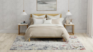 Havila Fine Rugs Gift H-4931 Gray/Ivory/Pink Area Rug Lifestyle Image Feature