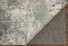 Havila Fine Rugs Gift H-4931 Gray/Ivory/Taupe Area Rug Corner Image with Rug Pad