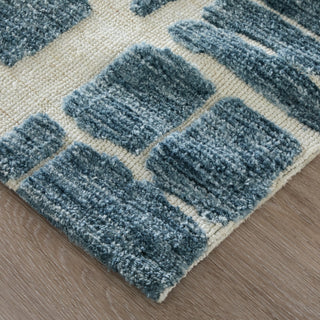 Feizy Colton 8A58F Blue/Ivory Area Rug Corner