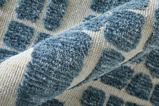 Feizy Colton 8A58F Blue/Ivory Area Rug Close Up