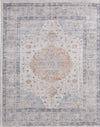 Feizy Caldwell 8980F Ivory/Blue/Orange Area Rug Main Image