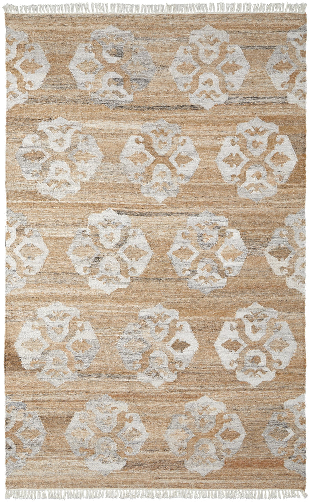Feizy Beckett 0666F Tan/Ivory/Orange Area Rug main image
