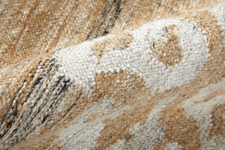 Feizy Beckett 0666F Tan/Ivory/Orange Area Rug Detail Image