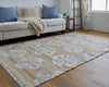 Feizy Beckett 0666F Tan/Ivory/Orange Area Rug Lifestyle Image Feature