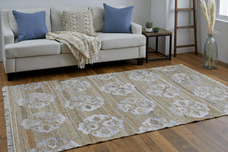 Feizy Beckett 0666F Tan/Ivory/Orange Area Rug Lifestyle Image Feature