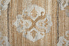 Feizy Beckett 0666F Tan/Ivory/Orange Area Rug Pattern Image