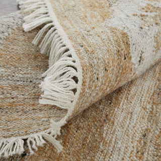Feizy Beckett 0666F Tan/Ivory/Orange Area Rug Rolled Image