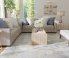 Feizy Karina 69G9F Ivory/Orange/Blue Area Rug Lifestyle Image Feature