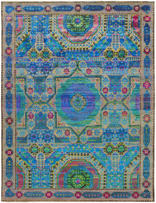 Feizy Latham 6628F Blue/Green/Red Area Rug main image