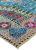 Feizy Latham 6628F Blue/Green/Red Area Rug Corner Image