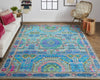 Feizy Latham 6628F Blue/Green/Red Area Rug Lifestyle Image Feature