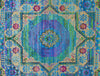 Feizy Latham 6628F Blue/Green/Red Area Rug Pattern Image