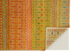 Feizy Latham 6629F Yellow/Red Area Rug Corner Image with Rug Pad