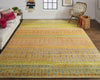 Feizy Latham 6629F Yellow/Red Area Rug Lifestyle Image Feature
