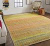 Feizy Latham 6629F Yellow/Red Area Rug Lifestyle Image Feature