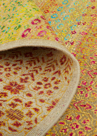 Feizy Latham 6629F Yellow/Red Area Rug Rolled Image