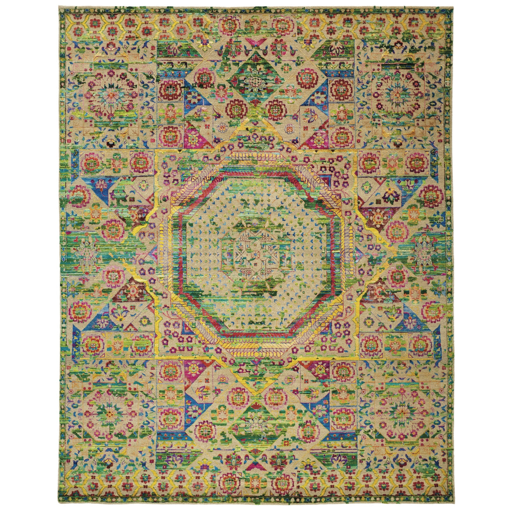 Feizy Ezra 6508F Blue/Red/Yellow Area Rug main image
