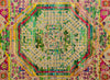 Feizy Ezra 6508F Blue/Red/Yellow Area Rug Pattern Image
