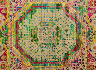 Feizy Ezra 6508F Blue/Red/Yellow Area Rug Pattern Image