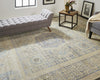 Havila Fine Rugs Larache H1751 Tan/Blue Area Rug Lifestyle Image Feature