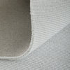 Feizy Abbott 8A24F White Area Rug Corner Image with Rug Pad